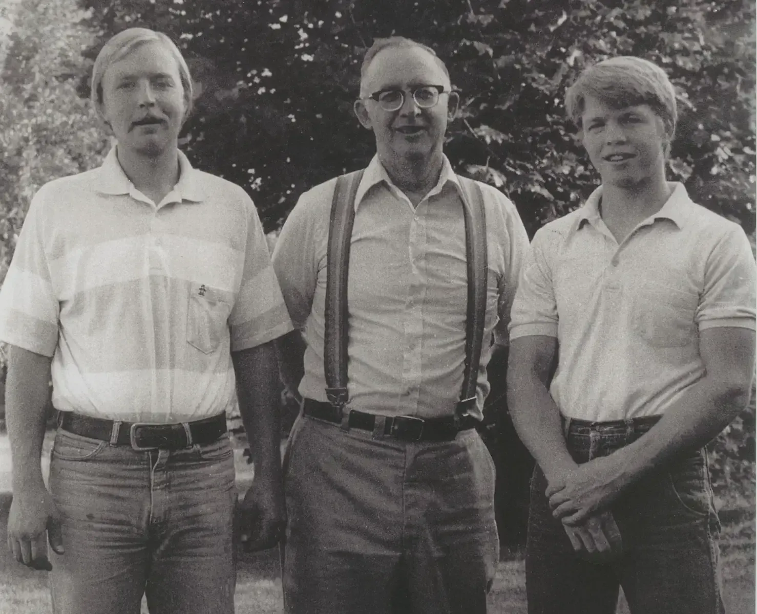 Westland's founders in an early black-and-white photo