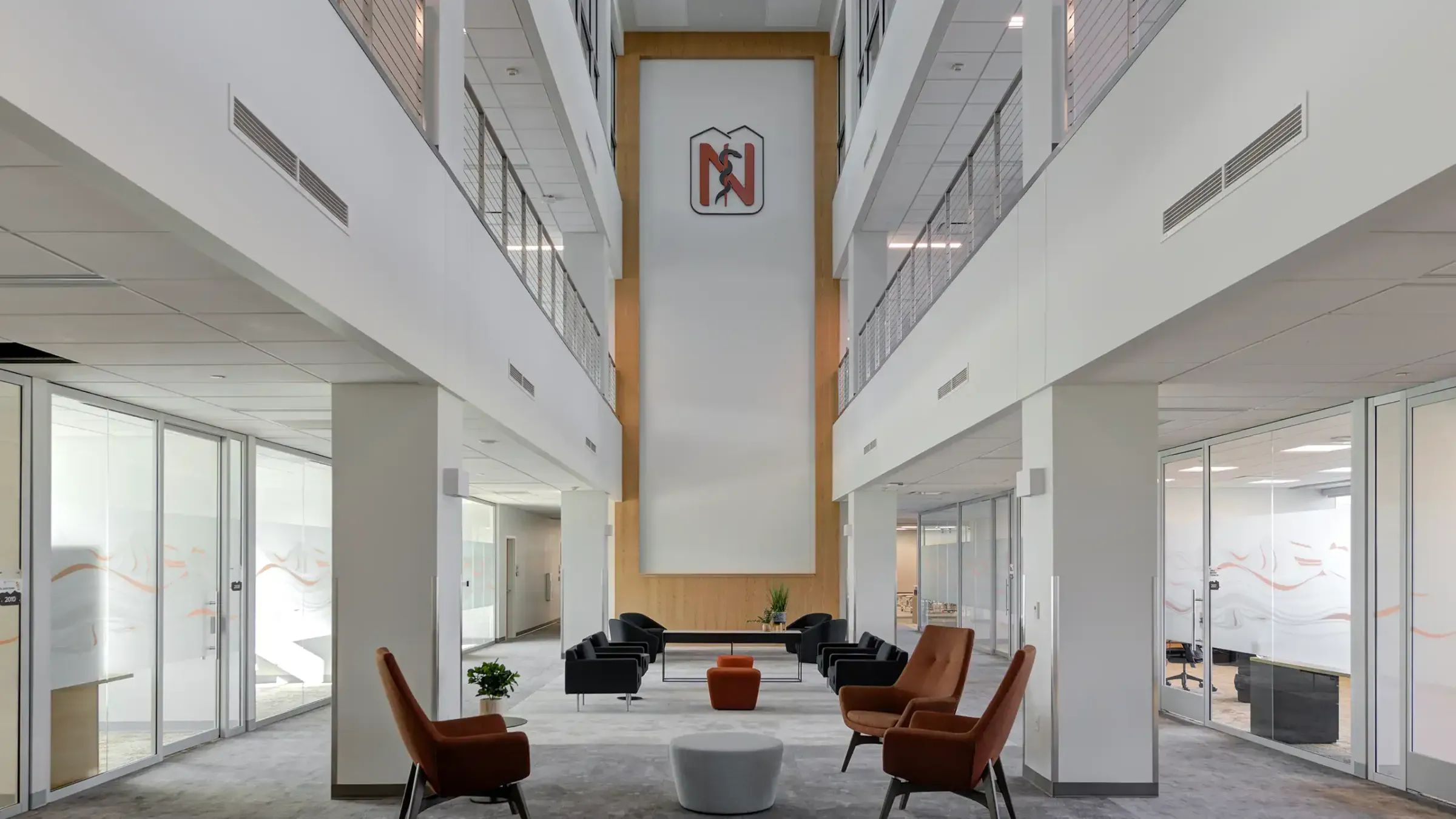 Atrium of the Noorda College of Osteopathic Medicine